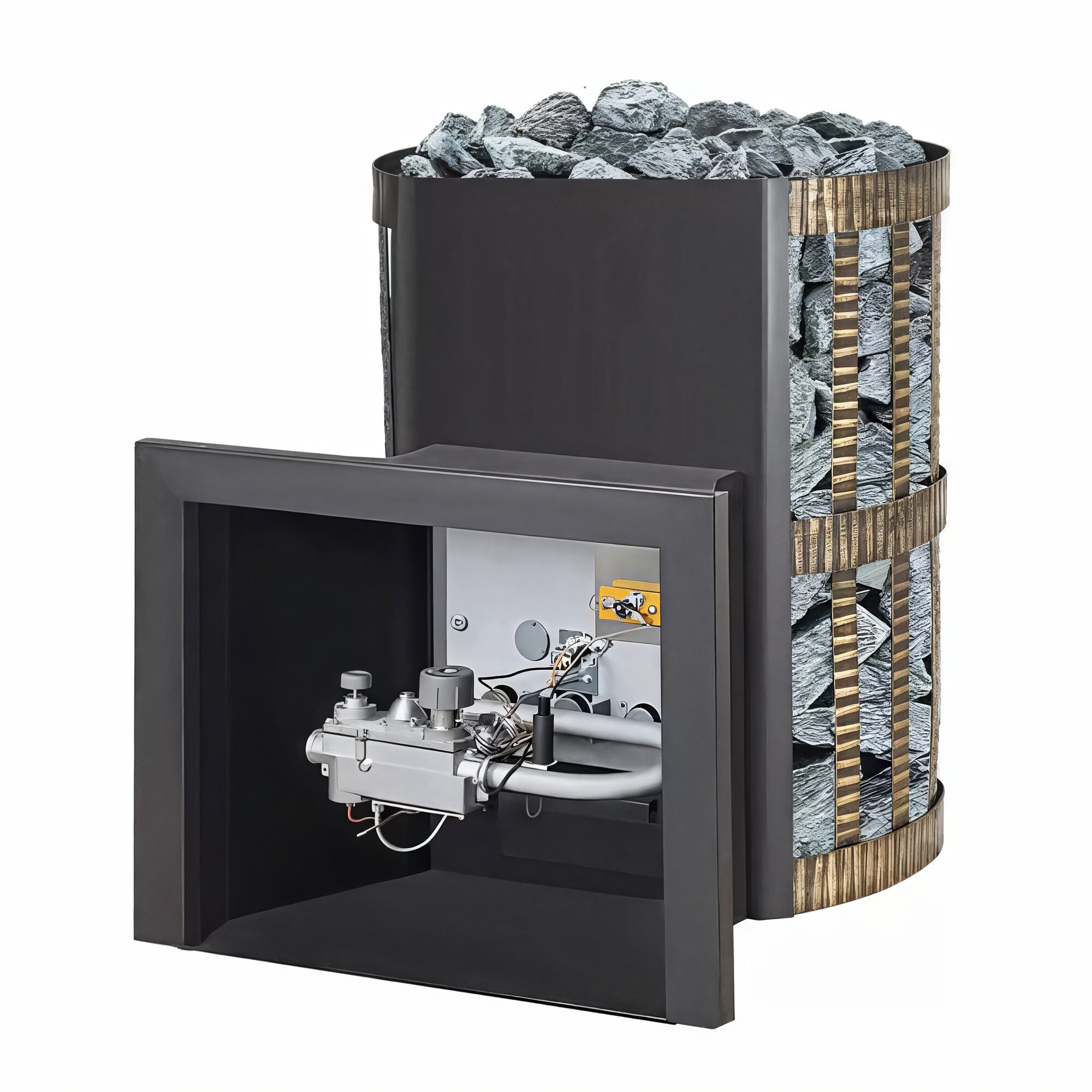 Печь Везувий газодровяная Скиф Ковка 18 (ДТ-3) диаметр дымохода 115