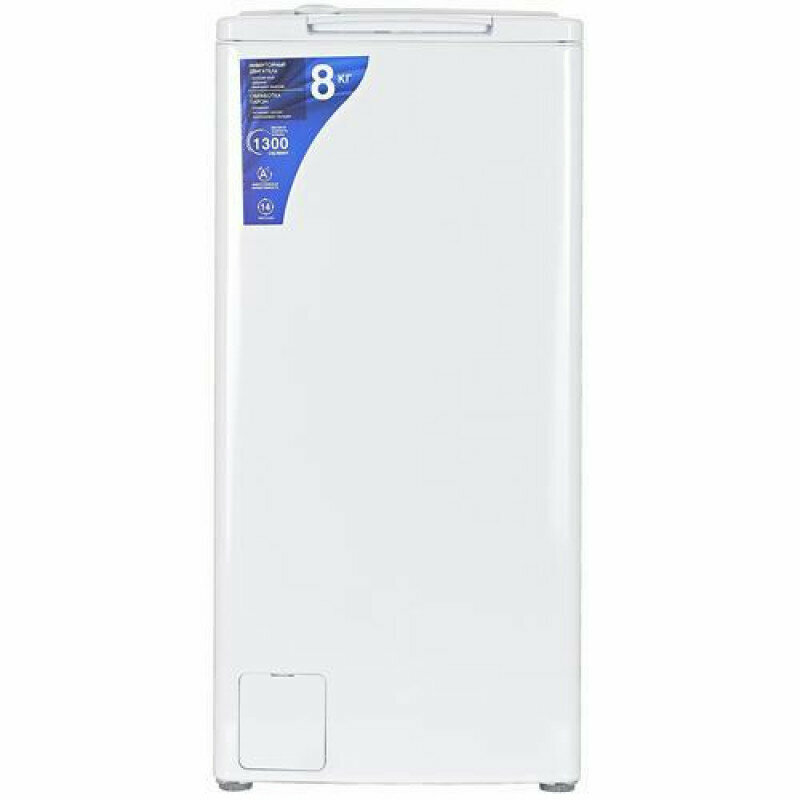 Стиральная машина DEXP WM-E813DAMA/WGSI, с вертикальной загрузкой, 14 программ, белая