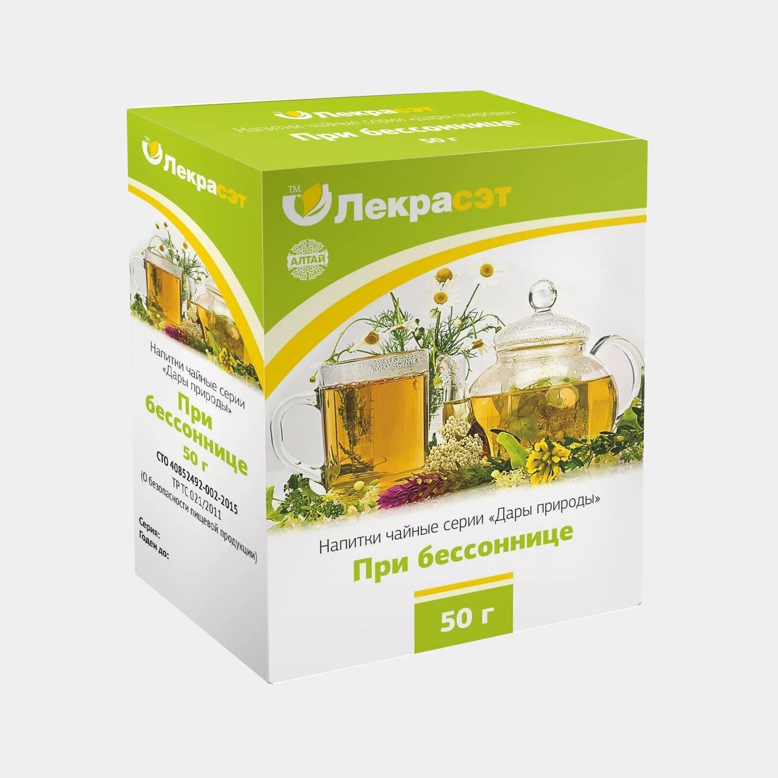 Картинки Сбор трав при бессоннице, 50 грамм (Лекра-СЭТ) (производство Алтай)