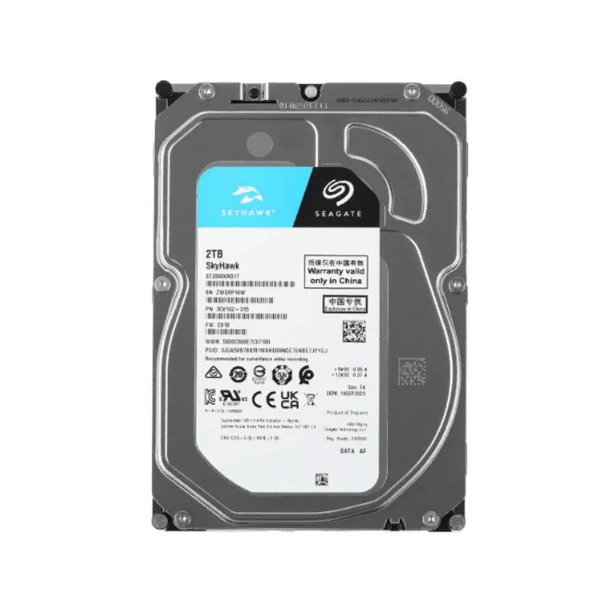 Жесткий диск Seagate SkyHawk ST2000VX017 2Tb для систем видеонаблюдения