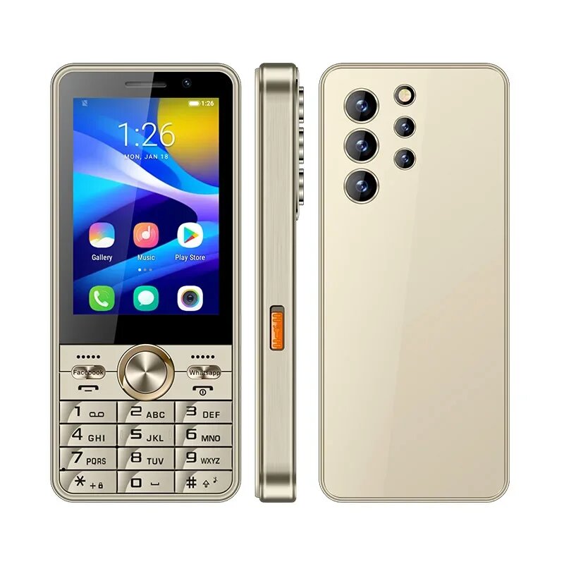 UNIWA HOPE XS24 Клавиатура с сенсорным экраном 4G Телефон Android 8.1 Двойная SIM-карта Четырехъядерный процессор 3,5 дюйма 2 ГБ + 16 ГБ 2500 мАч Мобильный телефон WhatsApp GPS