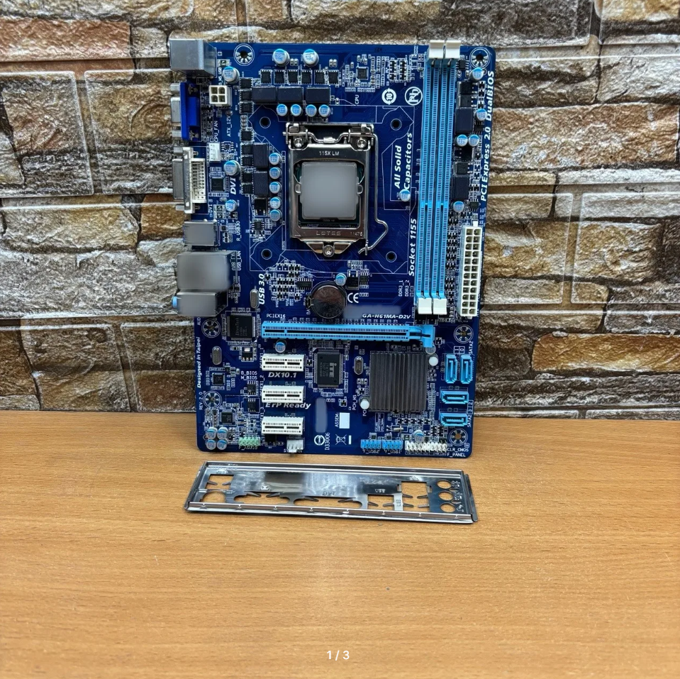 Материнская плата GA-Z77-DS3H LGA 1155, Б/У