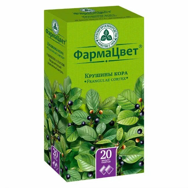 Крушины кора фильтр-пакеты 15 г 20 шт