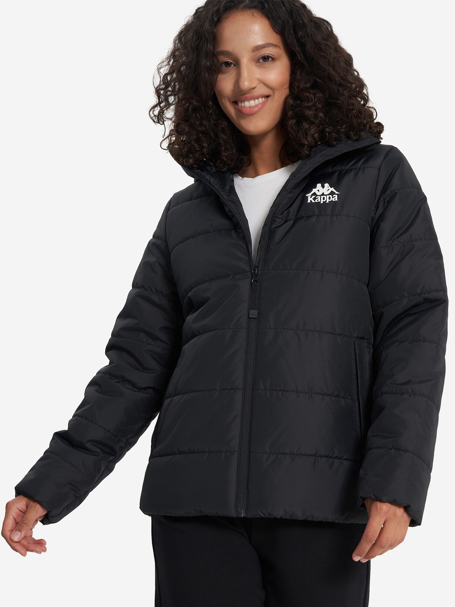 Куртка Kappa Authentic MP Women's Padded Jackets размер 50 черный