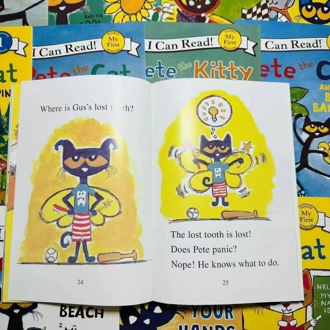 Книга Кот Пит "My First Reading Library", на английском языке, 12 томов — фото 1