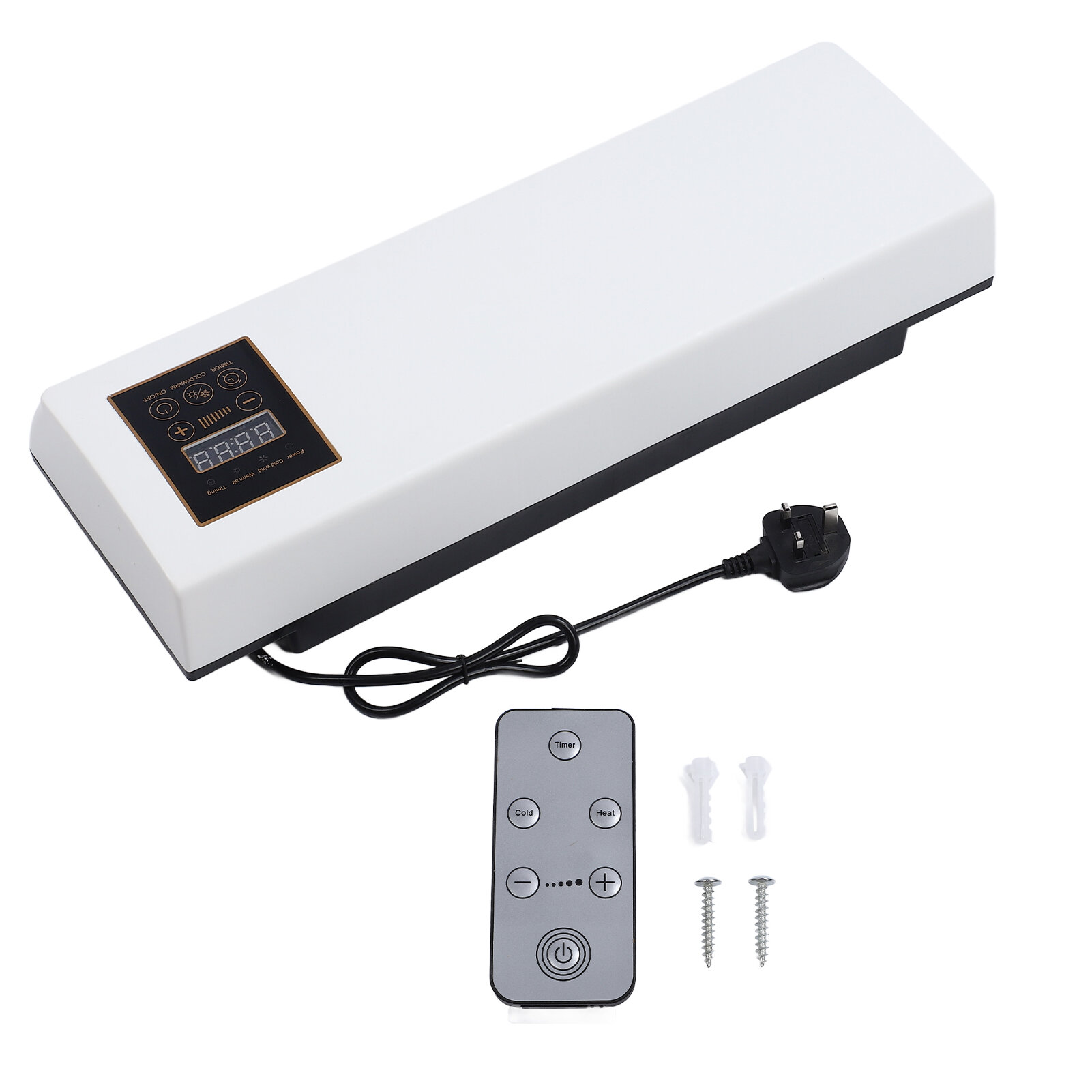 Кондиционер настенный крепление охлаждающего отопление пульт дистанционного управления тихий вентилятор Mini AC для дома RV UK Plug 220V