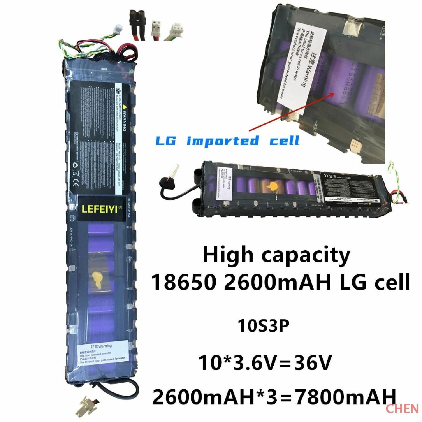 Гироскутеры Xiaomi Аккумуляторная батарея, для гироскутеров Xiaomi, 7800 mAh, 42V, с умным чипом