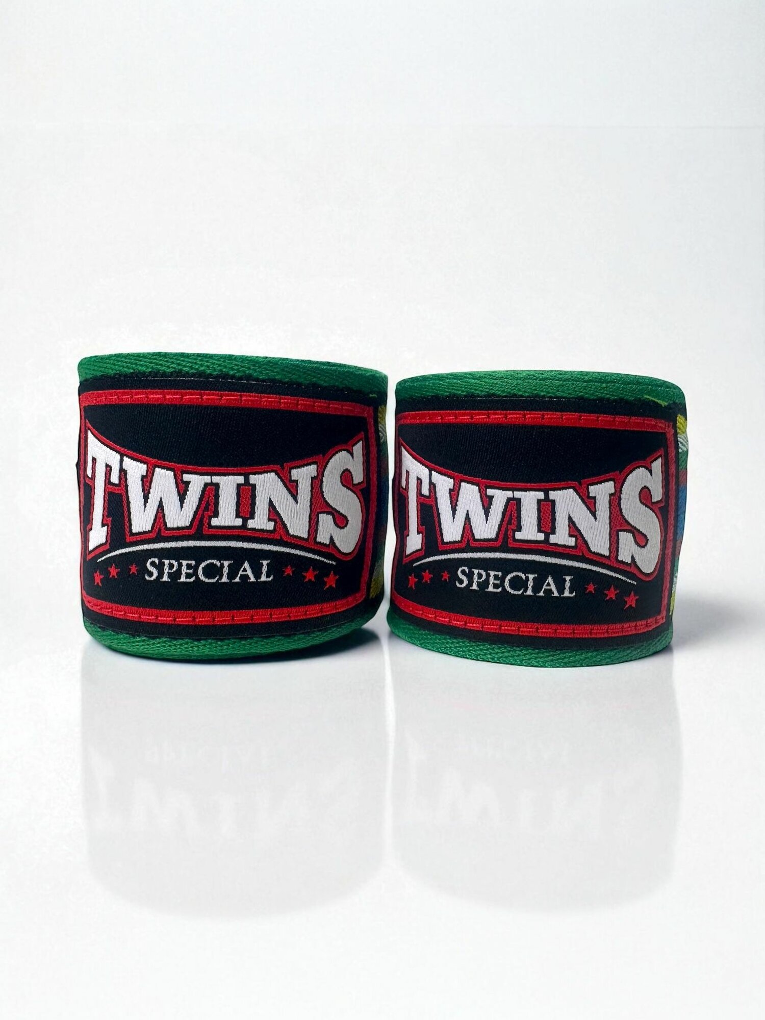 Бинты боксерские Twins CH2 зеленые — фото 1