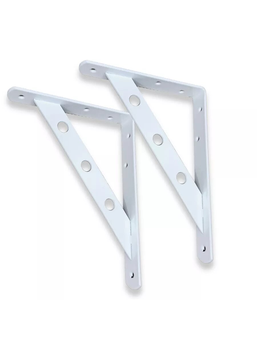 Кронштейн для полки усиленный 200*150 2 шт белый