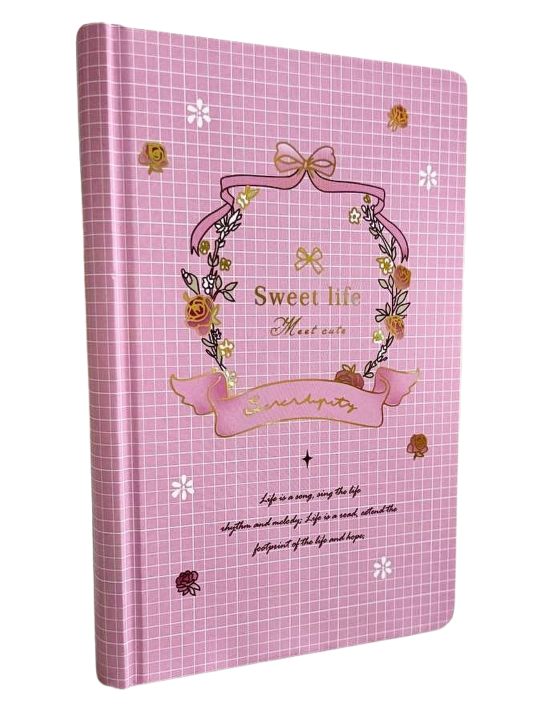 Розовый иллюстрированный блокнот для девочек 13*18 см, твердый переплет, 100 страниц, формат В6