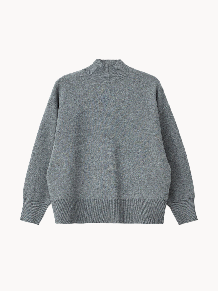 Свитер Sela размер 128 серый меланж