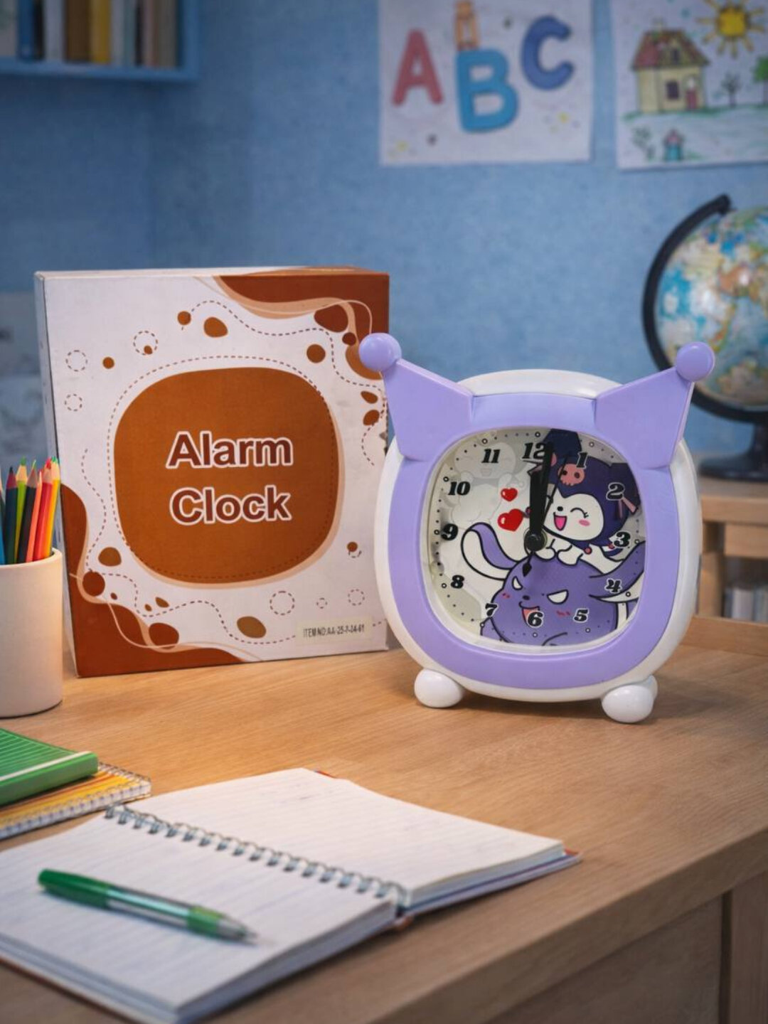 Детские часы-будильник Giftmania, песочный механизм, пластик, лавандовые