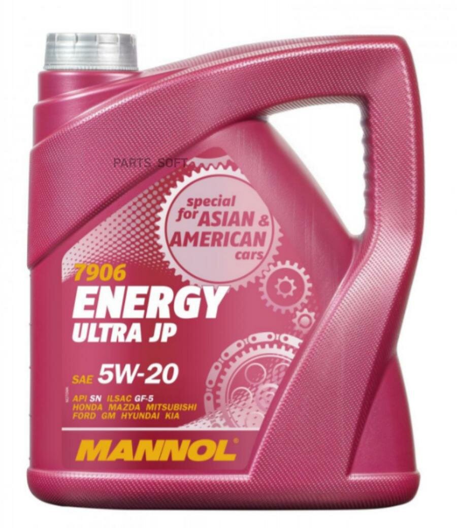 MANNOL MN79064 7906-4 MANNOL ENERGY ULTRA JP 5W20 4. Синтетическое мотороное масо 5W20 API SN 4.