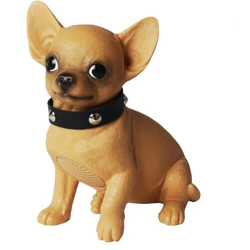 Музыкальная беспроводная Bluetooth колонка собака чихуахуа 19,5 см, DOG CHIHUAHUA CH-M239