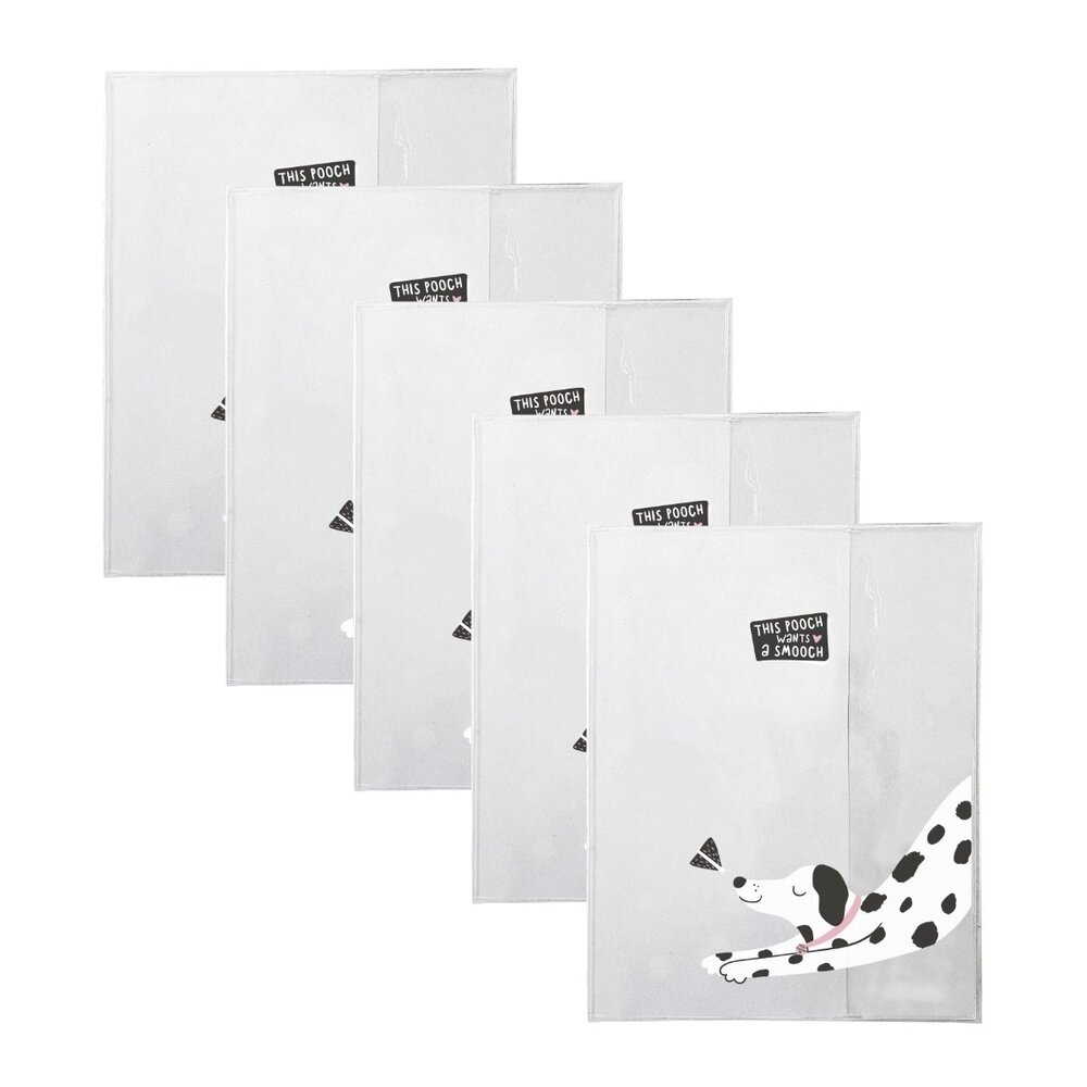Обложки для тетрадей BeSmart "Pets", Далматин, 350х210 мм, 5 шт, ПП, 100 мкм (N3742/5)