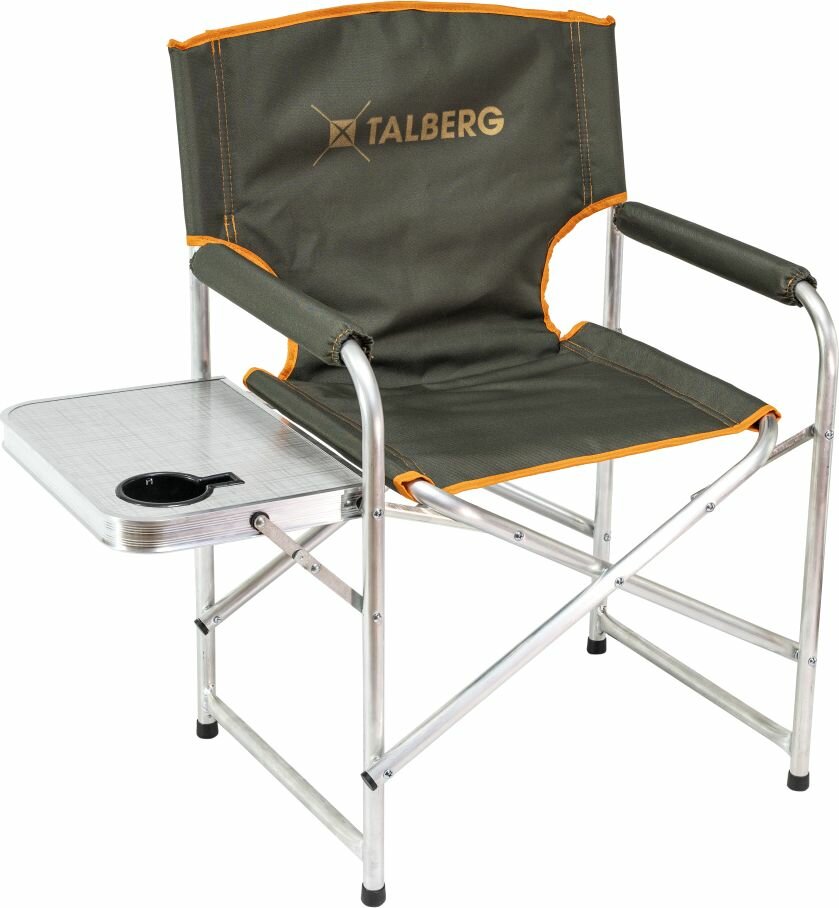 Кресло складное на алюминиевом каркасе Talberg Alu Delux Director Comfort Chair 59×45×86 со складным столиком