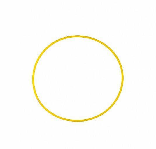 Обруч (d=50см, облегченный, желтый) У688, (ООО "Спектр")