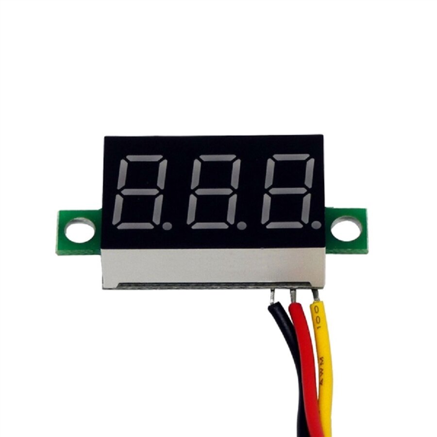 Измерения вольтметр 3-Digit module Blue LED 0.28