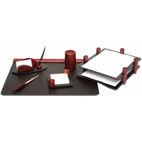 Настольный набор Good Sunrise 6HJ-1A (6 предметов) красное дерево МДФ/дерево черный/бордовый