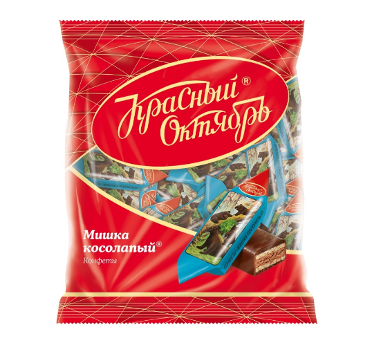 Шоколадные конфеты Красный Октябрь, Мишка Косолапый, 200 гр
