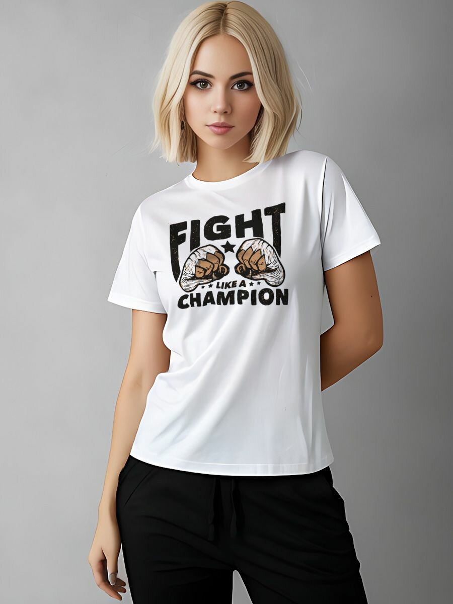 Футболка Printech размер M (42-44) белый