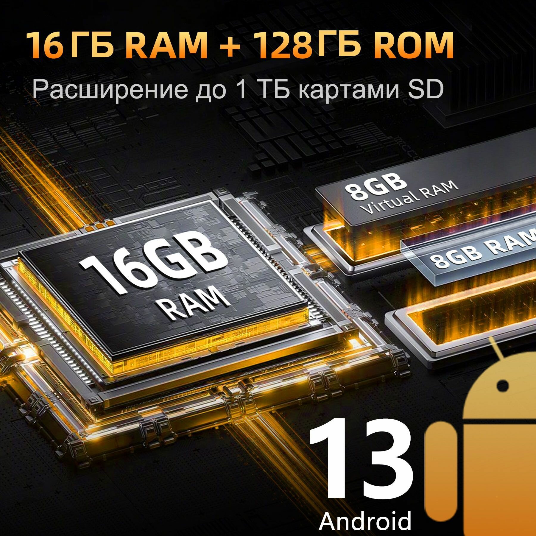 Смартфон OUKITEL WP23 Pro 16ГБ(8ГБ +ГБ 8)+128ГБ, зеленый — фото 1