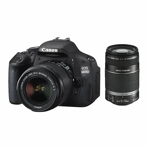 Фотоаппарат Canon EOS 600D 18-55 IS 55-250 IS 47299₽