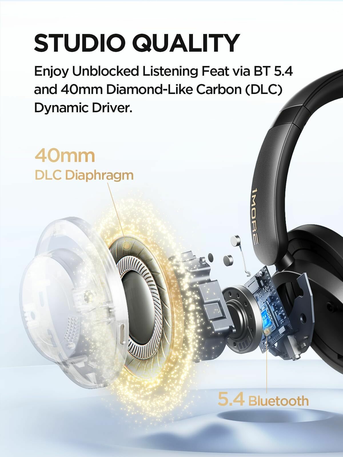 1MORE SonoFlow Pro Беспроводные наушники HQ51 Bluetooth с LDAC для беспроводного звука высокого разрешения — фото 1