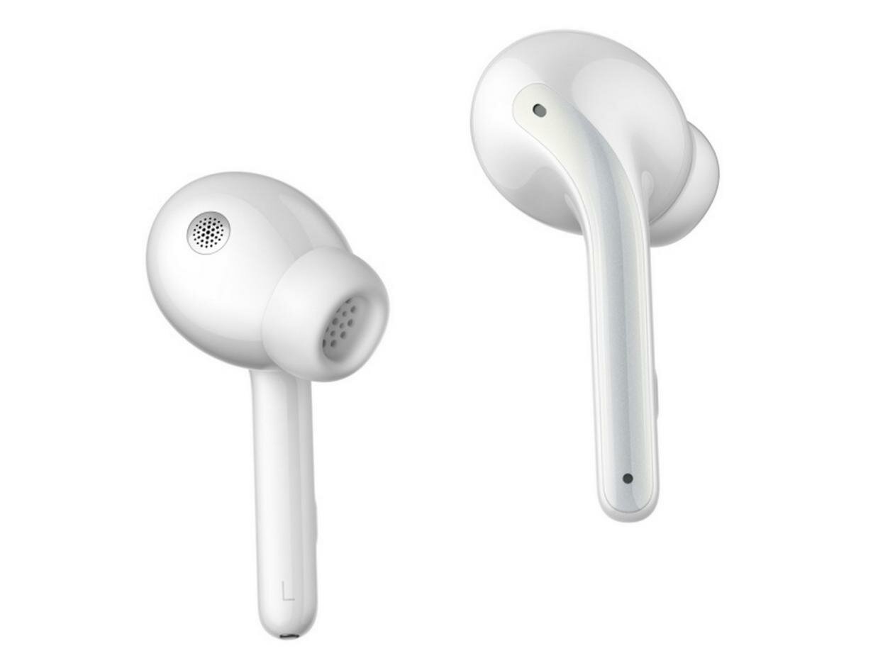 Наушники беспроводные bluetooth с микрофоном Xiaomi Buds 3 - белые - система активного шумоподавления (BHR5526GL) — фото 1