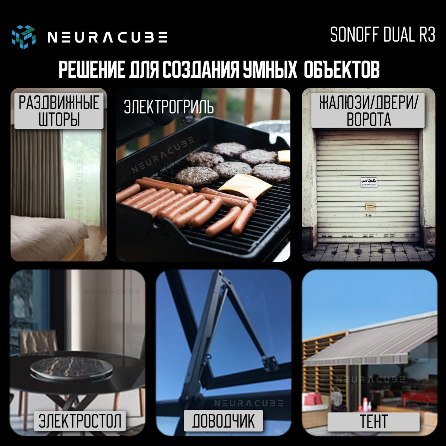 Умное двухканальное WiFi Реле Sonoff DUALR3, 15А/3300Вт (Работает с Алисой) — фото 1