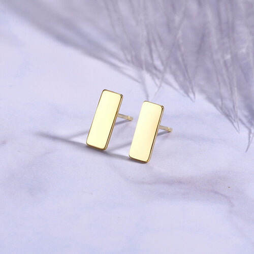 Серьги Стайл Групп, размер 10 мм, золотой