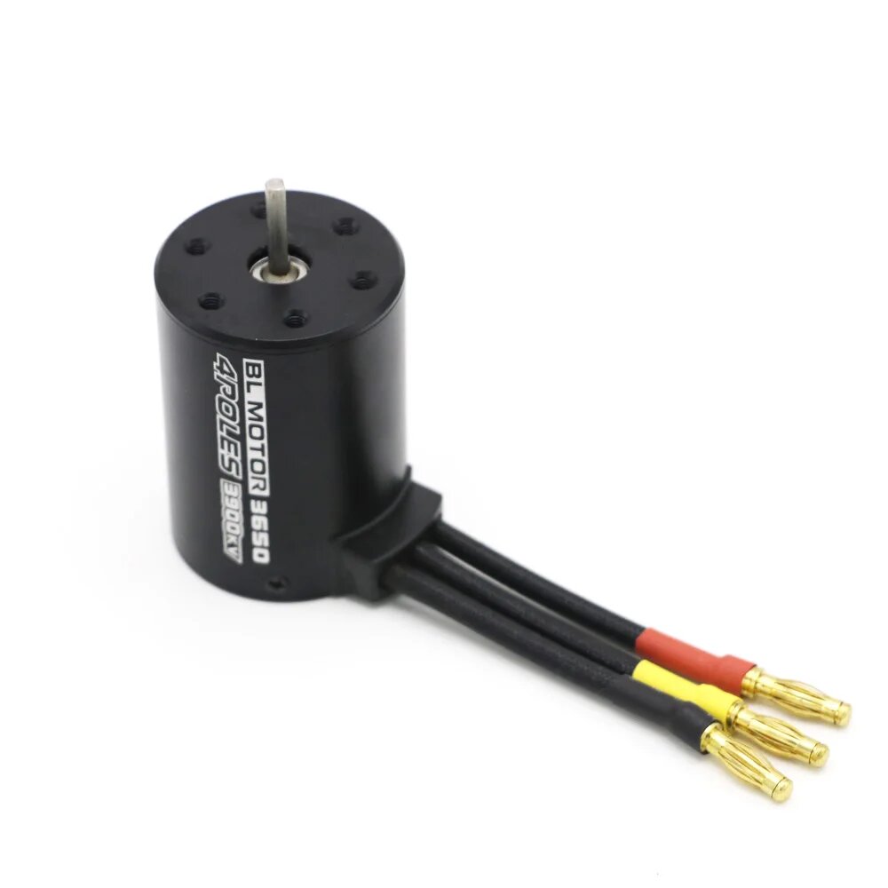 Бесщеточный мотор Flyhike 3650 3900KV для радиоуправляемой машины 1/10, Черный