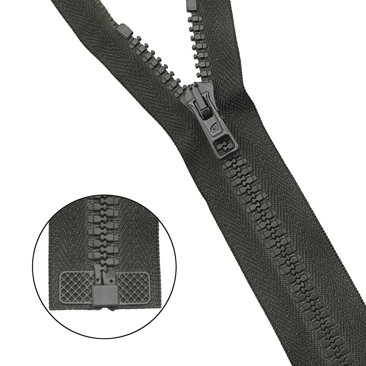 Молния разъемная 90 см тракторная, 1 замок, 5 шт, Тип 6 (2076) ARTA (175 тёмный хаки)