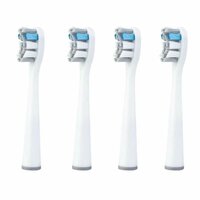 4 шт. сменные насадки для электрической зубной щетки usmile Y1 / Y4 / U1 / U2, насадки с мягкой щетиной для глубокой очистки, серый