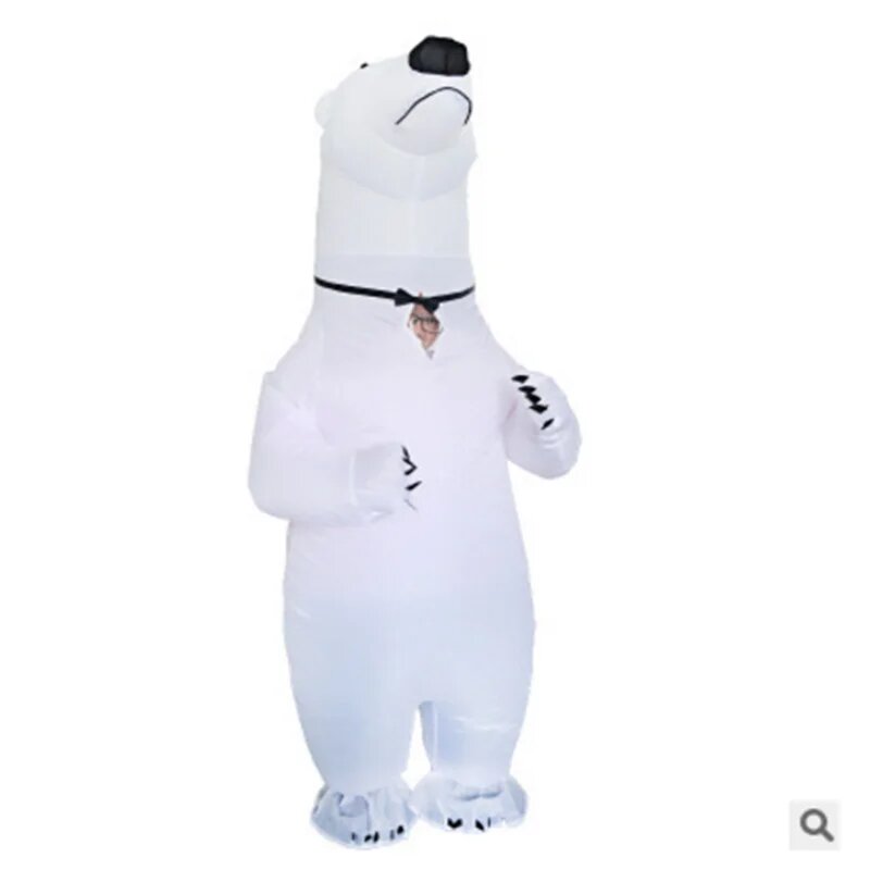Надувной костюм белого медведя Novedan для взрослых, Polar Bear, polar bear, Унисекс