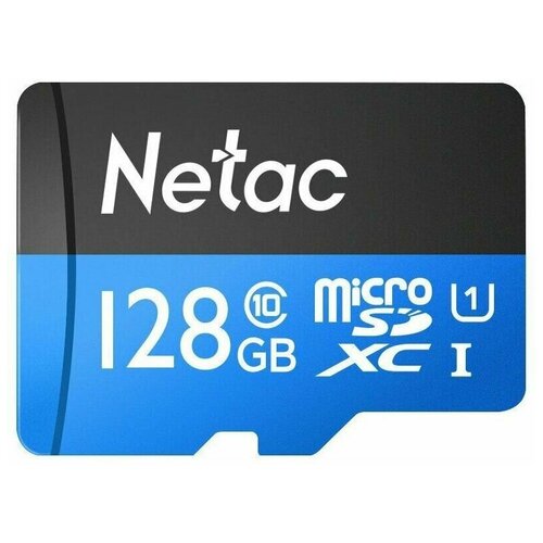 Netac карта памяти P500 Standard 128ГБ MicroSDHC Memory Card U1 up to 80MB/s NT02P500STN-128G-S