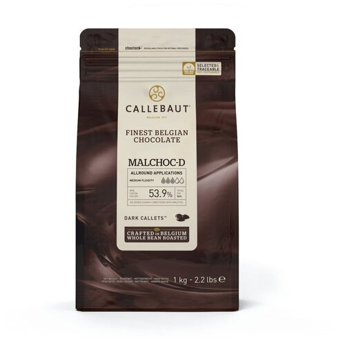 Шоколад темный Callebaut без сахара (на мальтитоле), в галлетах 1 кг