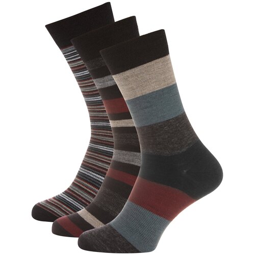 фото Носки унисекс norfolk socks, 3 пары, классические, размер 43-46, серый