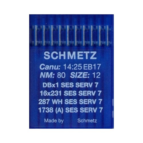 SCHMETZ Иглы промышленные DBx1 SES SERV7 №80 10 шт.