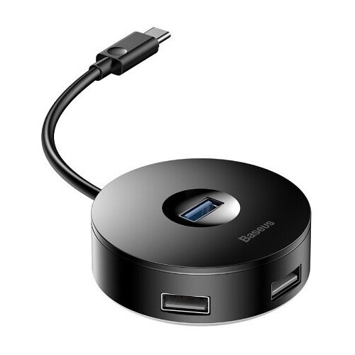 Хаб-переходник Переходник BASEUS Round Box Разветвитель USB - 1xUSB30 3xUSB20 1 м черный 90000₽