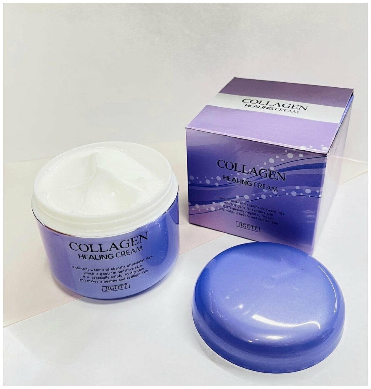 Крем для лица Jigott Collagen Healing Cream 100мл - фото №7