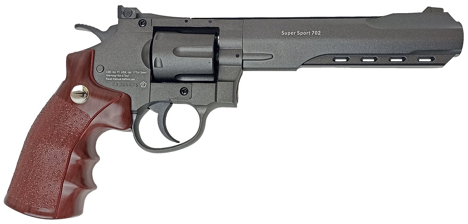 Пневматический револьвер Borner Super Sport 702 (Smith&Wesson), калибр 4,5 мм