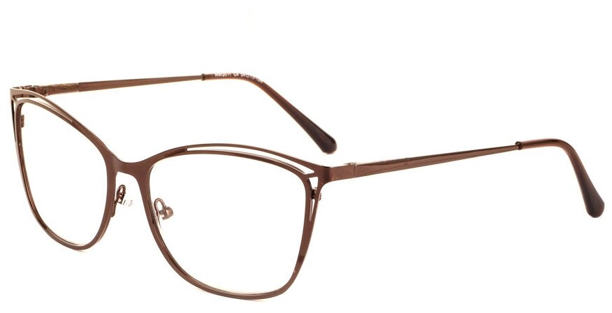 Готовые очки для чтения коричневые с диоптриями +1.00 футляр