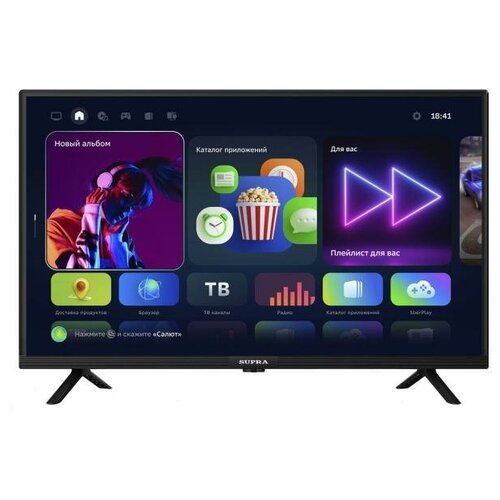 Телевизор LED Supra 32 STV-LC32ST0155Wsb черный HD READY 50Hz DVB-T DVB-T2 DVB-C USB RUS 1119800₽