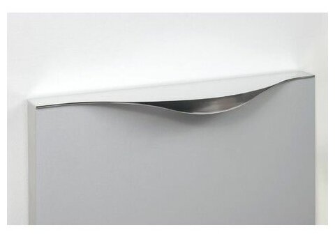 Мебельная ручка торцевая ERA, длина - 397 мм, установочный размер - 224мм, цвет - Хром, RT108CP - фотография № 1