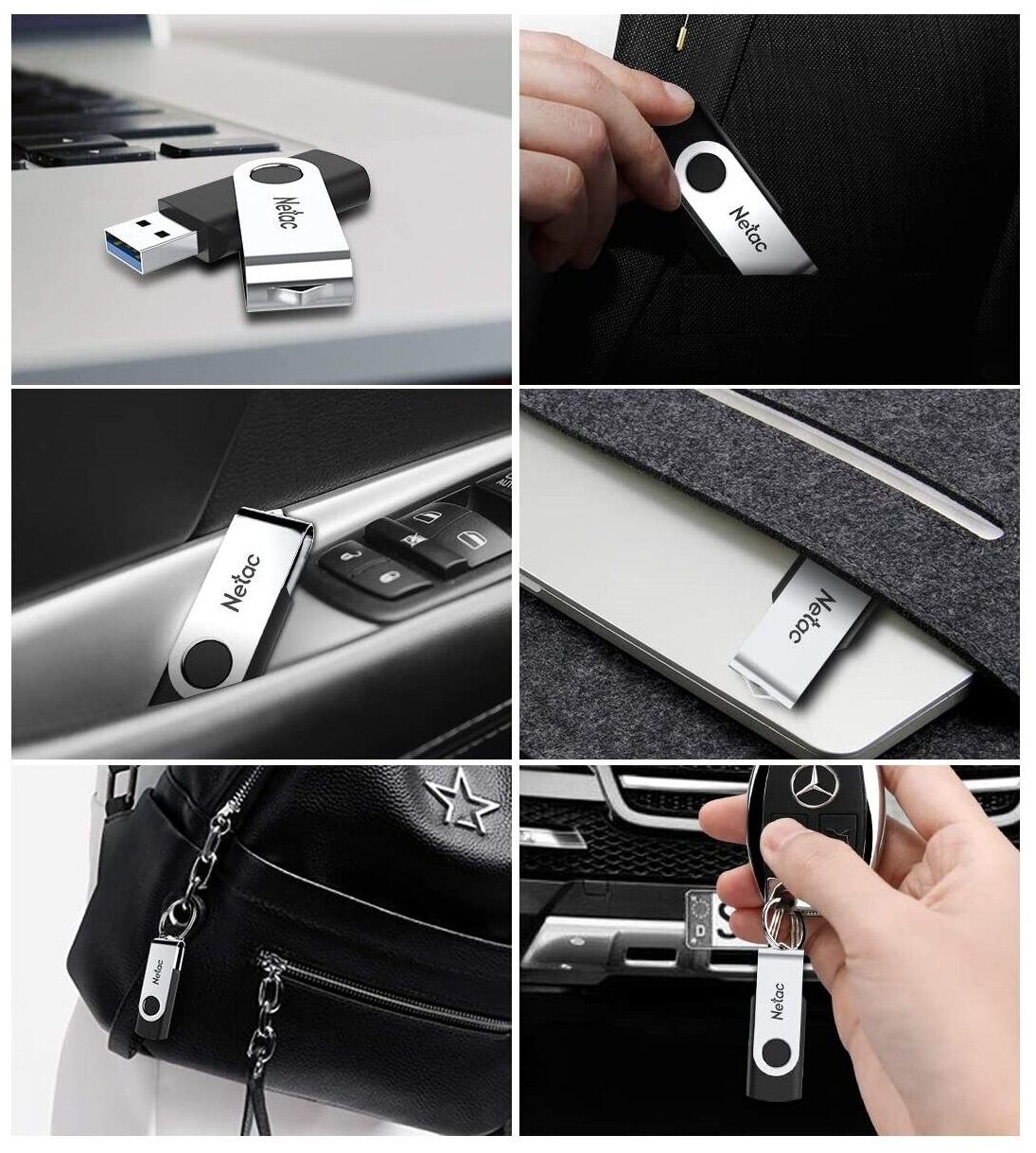 Накопитель USB 3.0 64GB Netac - фото №6