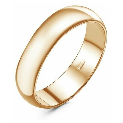фото Кольцо "обручальное", позолота, 18 размер красная пресня