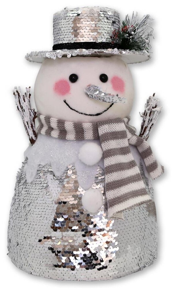 Фигурка B&H Снеговик в шапочке и шарфике 28 см