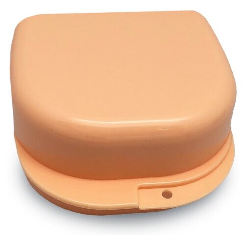 Plastic Box бокс пластиковый 78*83*45, цвет: персиковый staino denture box – бокс пластиковый ортодонтический 78 83 45 мм розовый