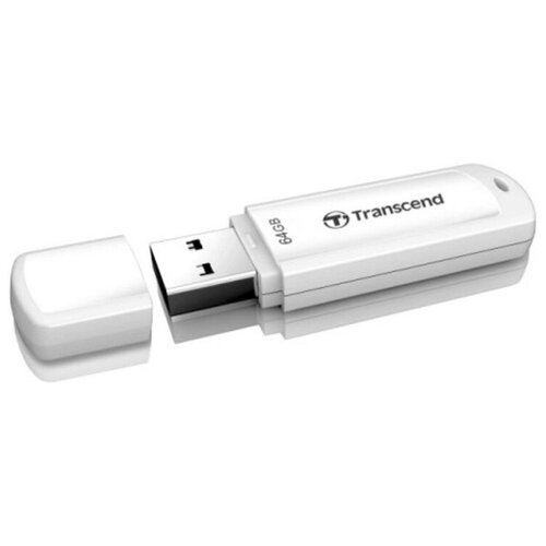 Флеш-память Transcend JetFlash 730 64 Gb USB 3.0 белая флешка usb transcend jetflash 730 64гб usb3 0 белый [ts64gjf730]